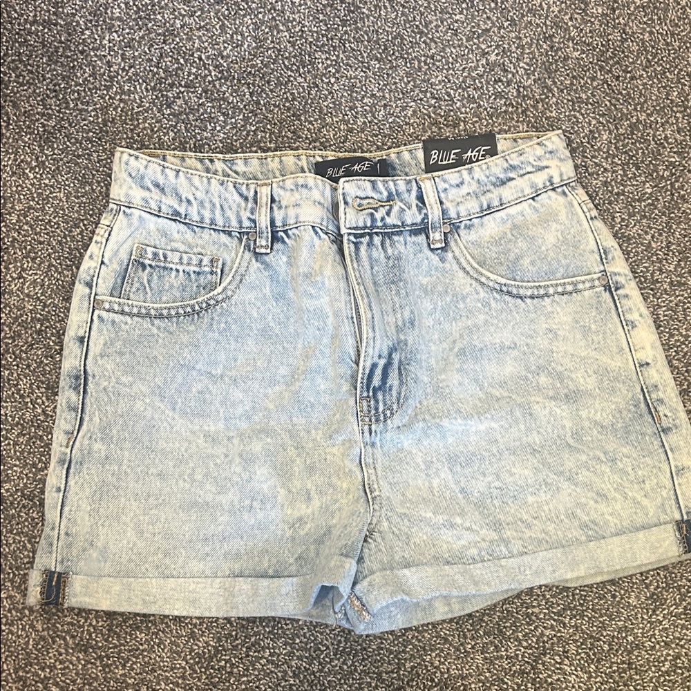 Women's Light Blue Denim Shorts